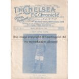 CHELSEA Programme Chelsea v Football League X1 20/10/1924. Tommy Meahan Benefit match. Not Ex