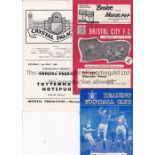 TOTTENHAM Three Tottenham away friendly match programmes, at Reading 21/10/59, Bristol City 6/11/