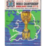 WORLD CUP 1966 ENGLAND Official Tournament programme, results fully filled in. Generally good