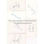 FOOTBALL AUTOGRAPHS A collection of 8 signatures all on individual blank cards of Ferenc Puskas ,