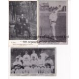 YORKSHIRE CCC Three black & white postcards: Team Group 1910 and G.H. Hirst both issued by