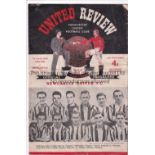1952 CHARITY SHIELD Manchester United home programme v Newcastle, 24/9/52, Charity Shield played
