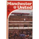 MAN UTD POSTPONED Manchester United home programme v QPR, 13/1/79, postponed match. Generally good