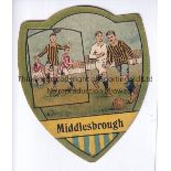 BAINES - MIDDLESBROUGH Baines card, Middlesbrough, shows a match in action. Issued from Oak Lane.