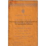 MANSFIELD - HULL 1927 Mansfield home programme v Hull, 5/3/1927, Midland Combination, special