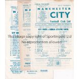 MANCHESTER CITY Circa 100 Manchester City home and away Reserves and Youth Cup programmes, mostly