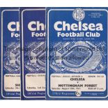 CHELSEA A collection of 111 Chelsea home programmes from the 1961/62 season to 1965/66 to include