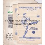 FESTIVAL OF BRITAIN 51 Three programmes for Festival of Britain games, Doncaster v Floriana 10/5/51,