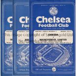 CHELSEA Eighteen Chelsea home programmes from the 1956/57 season to include v Manchester United