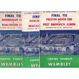 FA CUP FINALS Run of ten FA Cup Final programmes, 1954-63 inclusive. Occasional slight fold and team
