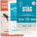 MANSFIELD A collection of 350 + Mansfield Town home programmes 1955/56 to 1969/70 (more than 40