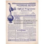 TOTTENHAM 53-4 Tottenham practice match programme, 15/8/53, Whites v Colours , score, scorers,