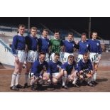 LEICESTER CITY Col 12 x 8 photo, showing Leicester City's 1963 FA Cup Final squad posing for