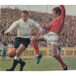 GEORGE BEST / GEORGE COHEN A colour action cutting from a Fulham v Manchester United match from