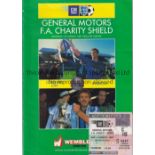 CHARITY SHIELD Ten programmes and tickets 1977, 1979, 1980, 1981, 1982, 1987, 1989, 1990, 1993 and