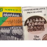 NORWICH Interesting collection of printed material relating to Norwich City, includes Eastern