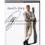 DAVID COULTHARD AUTOGRAPH Signed book, David's Diary. Good