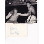 HENRY COOPER / MUHAMMAD ALI / ARSENAL Black & White press photo from the Muhammad Ali v Henry Cooper