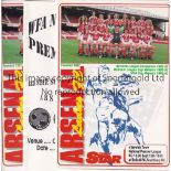 ARSENAL LADIES 93-4 Fourteen Arsenal Ladies programmes 93/4, includes aways at Stanton Rangers,