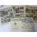 PORTSMOUTH / SOUTHAMPTON 1924 Programme, poster and 2 newspapers covering a match between Old Pompey