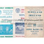 SCOTTISH SCHOOLS FOOTBALL Thirty home programmes 1957 - 1995 including v. Wales 57, 59, 63, 66,