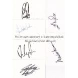 GOLF A collection of 16 signatures all on individual blank cards of Gary Player (2) , Jack