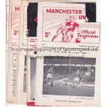 MANCHESTER UNITED Over 40 Youth and Reserve team programmes, 35 of which are homes 1957 - 1985