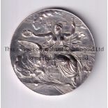 1906 OLYMPICS ATHENS A participation circular medal by N. Lytras. One side has Nike (Goddess of