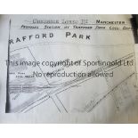 MANCHESTERN UNITED Photocopies of six documents and plans relating to the building of Old Trafford