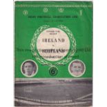 IRELAND - SCOTLAND 51 Ireland home programme v Scotland, 6/10/51. at Belfast, score on cover,