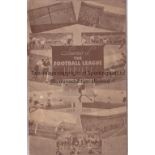 ASTON VILLA - WEST BROM 1938 Football League Jubilee Match programme, Aston Villa v West Brom at