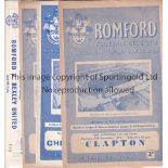 ROMFORD Thirty seven Romford home programmes, 59/60 v Clapton, remainder are 60s. Southern league