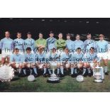 MANCHESTER CITY Col 12 x 8 photo, showing Manchester City's squad of players posing with the First