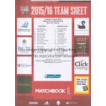 FOOTBALL PRESS TEAMSHEETS Approximately 150 single sheets from the 2000's including matches at