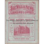 ASTON VILLA - SHEF UTD 1914 Aston Villa home programme v Sheffield United, 14/11/1914, ex bound