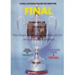 FA VASE & FA TROPHY FINALS FA Vase: A complete run of programmes 1975 - 2001 including Replays for