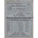 1930 AMATEUR CUP FINAL West Ham programme issued for the 1930 Amateur Cup Final, Ilford v