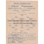 CHELSEA / PORTSMOUTH Single sheet programme Chelsea v Portsmouth London War League 7/3/1942.