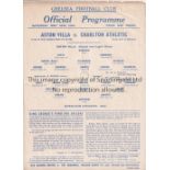 1944 CHALLENGE Official Chelsea programme for the Challenge Match, 20/5/44 between the Winners of