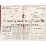 ARSENAL V CHELSEA 1936 Programme for the League match at Arsenal 27/4/1936, staples rusted away.