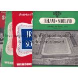 IRELAND - SCOTLAND Seven programmes for games between the two countries, in Ireland 53, 55 and 57