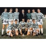 CELTIC Col 12 x 8 photo, showing Celtic's 1967 European Cup winning team posing with their trophy at