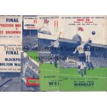 CUP FINALS 1950s Five FA Cup Final programmes, 1950-54 inclusive, 50 Arsenal v Liverpool, 51