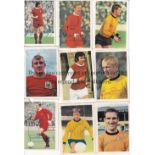 SIGNED FKS FOOTBALL STICKERS Seventy five signed stickers from 1960's and 1970's individually signed