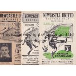 NEWCASTLE / MAN UNITED Three Newcastle United Reserves v Manchester United Reserves programmes