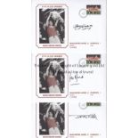 MANCHESTER UTD 1977 Six signed commemorative covers, showing the 1977 FA Cup Final v Liverpool,