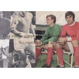 MANCHESTER UNITED 1968 AUTOGRAPHS Twelve individually signed pictures of the starting team in the