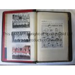 MANCHESTER UNITED A large ledger scrapbook in very good condition, covering the 1940's. Autographs