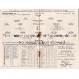 ARSENAL V BRENTFORD 1936 Programme for the League match at Arsenal 9/9/1936, staples rusted away.