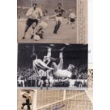 1966 WORLD CUP ENGLAND Twenty five original black & white press photographs of various sizes, from